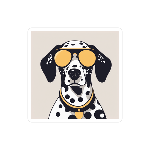 PugMug Custom Dalmatian Sticker