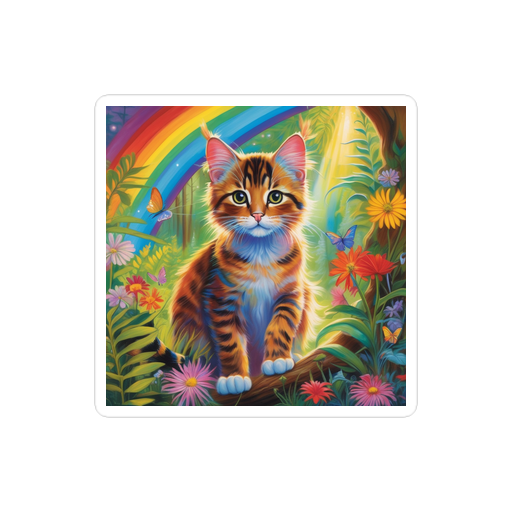 PugMug Custom Tabby Exotic Cat Sticker