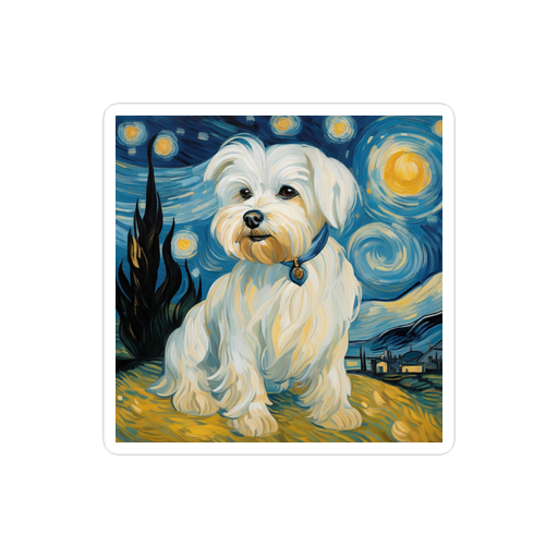 PugMug Custom Maltese Dog Sticker