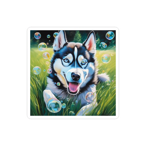 PugMug Custom Siberian Husky Sticker