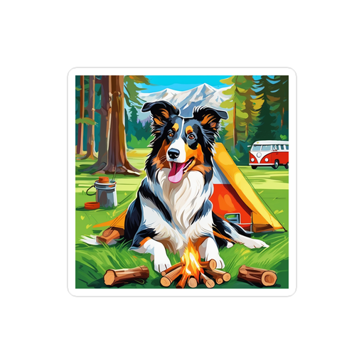 PugMug Custom Collie Sticker