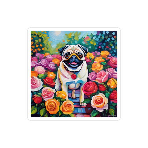 PugMug Custom Pug Sticker