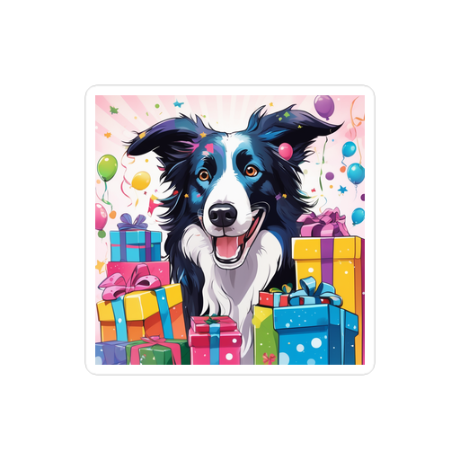 PugMug Custom Border Collie Sticker