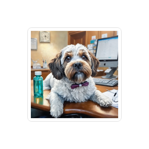 PugMug Custom Lily Sticker