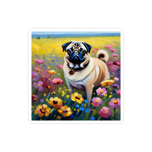 PugMug Custom Pug Sticker