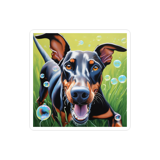 PugMug Custom Doberman Pinscher Sticker