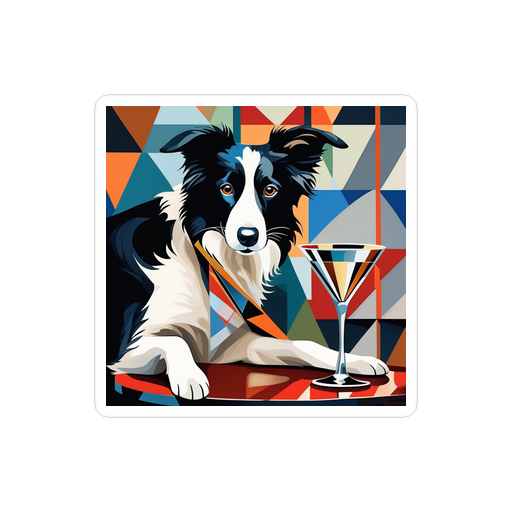 PugMug Custom Border Collie Sticker