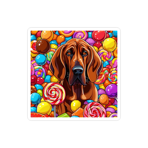 PugMug Custom Bloodhound Sticker