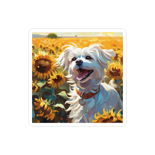 PugMug Custom Maltese Dog Sticker