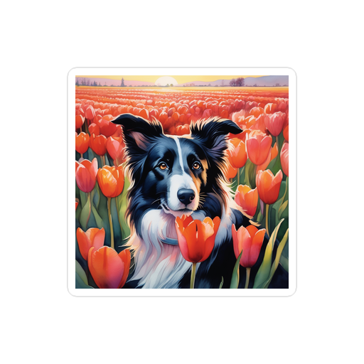 PugMug Custom Border Collie Sticker