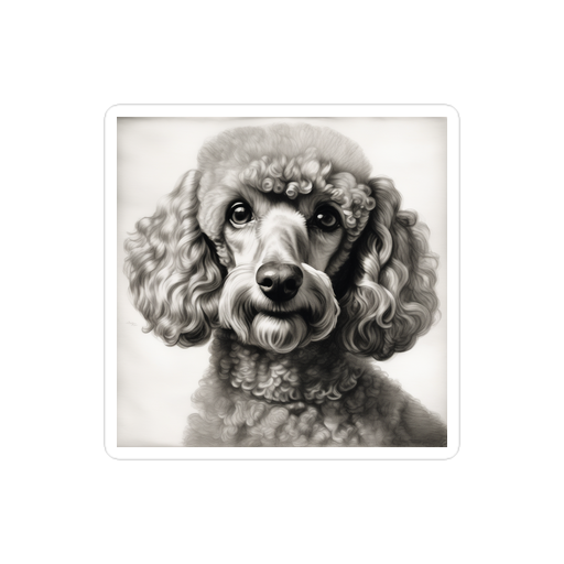 PugMug Custom Tan Poodle Sticker