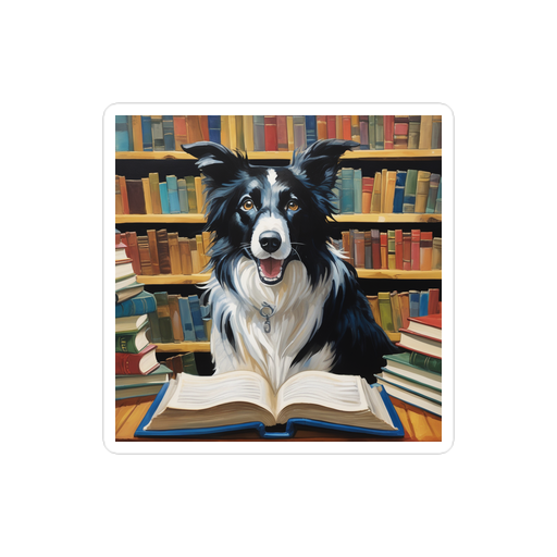 PugMug Custom Border Collie Sticker