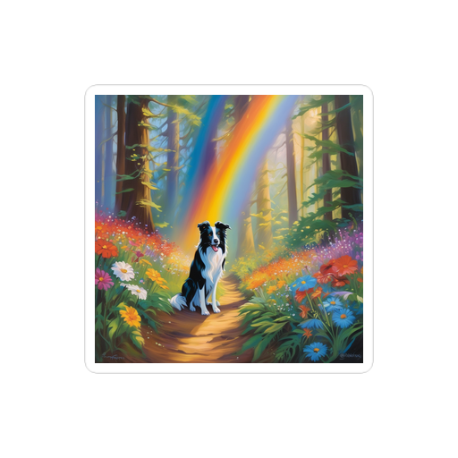 PugMug Custom Border Collie Sticker