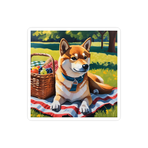 PugMug Custom Shiba Inu Sticker