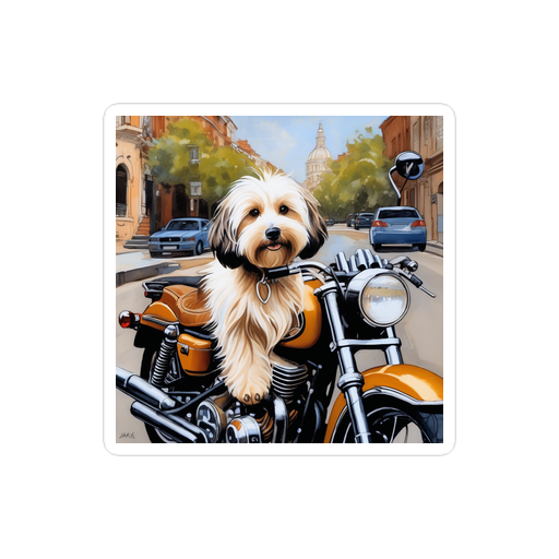 PugMug Custom Tan Havanese Dog Sticker
