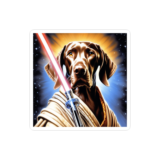 PugMug Custom Weimaraner Sticker