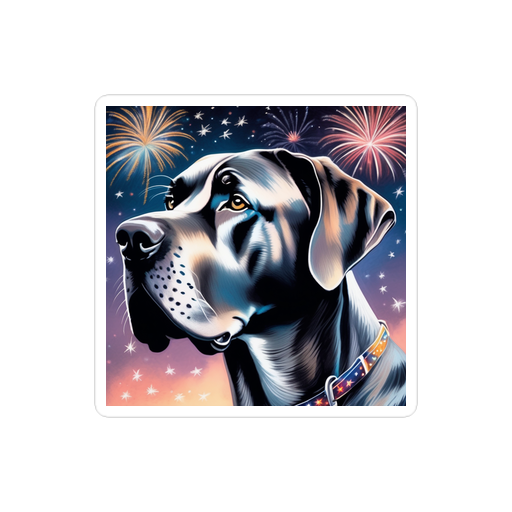 PugMug Custom Great Dane Sticker