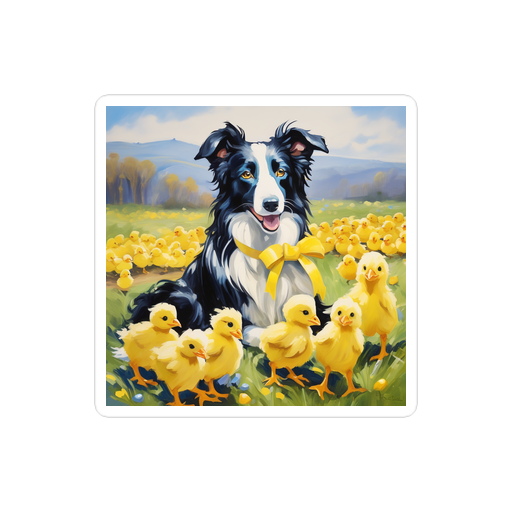 PugMug Custom Border Collie Sticker