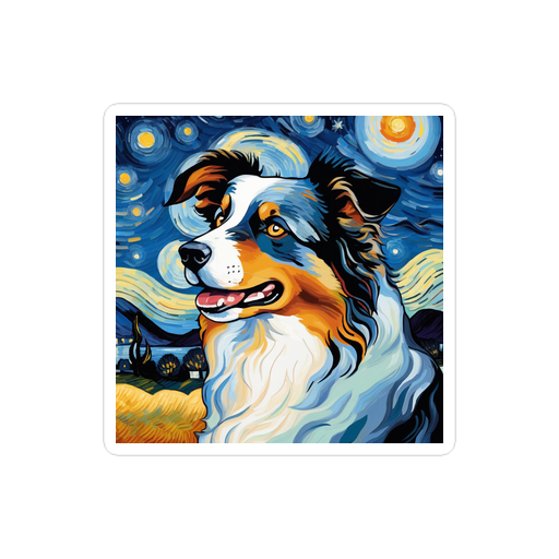 PugMug Custom Australian Shepherd Dog Sticker