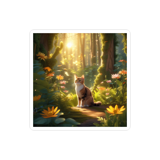 PugMug Custom Tabby Exotic Cat Sticker