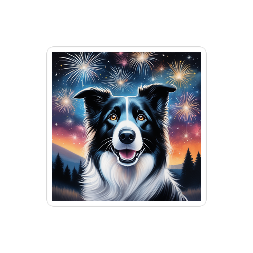 PugMug Custom Border Collie Sticker