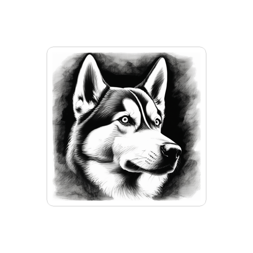 PugMug Custom Siberian Husky Sticker
