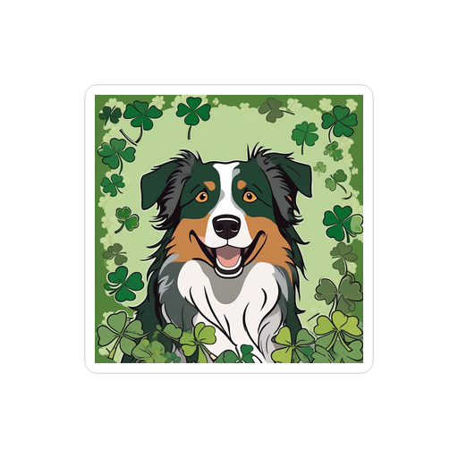 PugMug Custom Australian Shepherd Dog Sticker