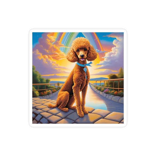 PugMug Custom Tan Poodle Sticker