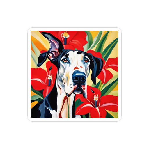 PugMug Custom Great Dane Sticker