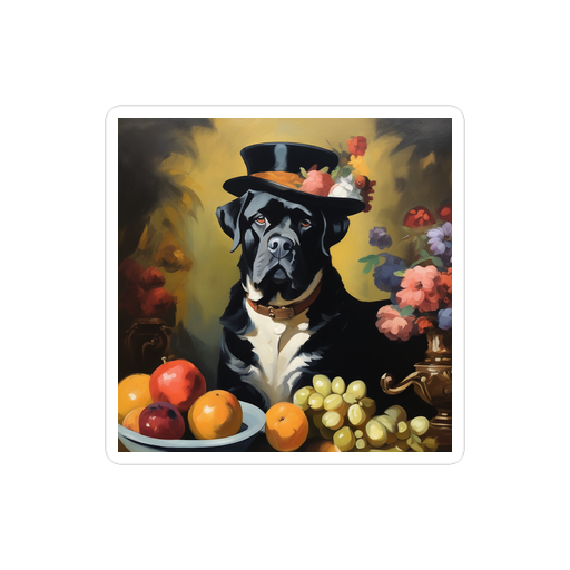 PugMug Custom Mastiff Sticker