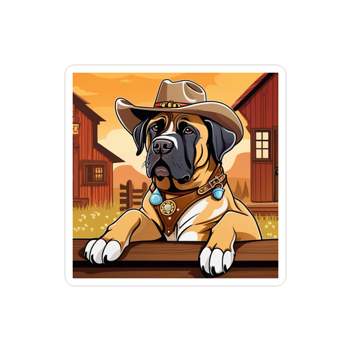 PugMug Custom Mastiff Sticker