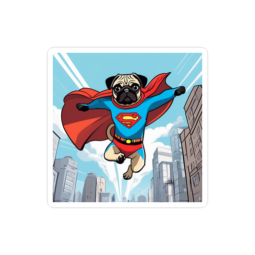 PugMug Custom Pug Sticker