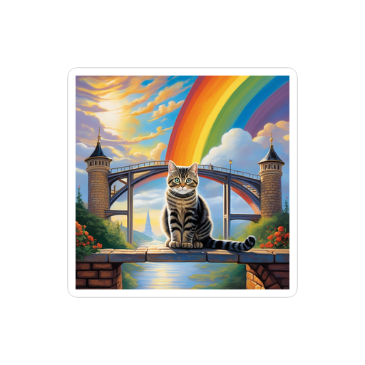 PugMug Custom Tabby British Shorthair Cat Sticker