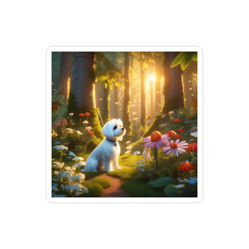 PugMug Custom Maltese Dog Sticker