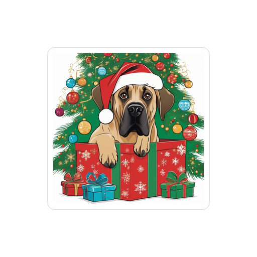 PugMug Custom Mastiff Sticker