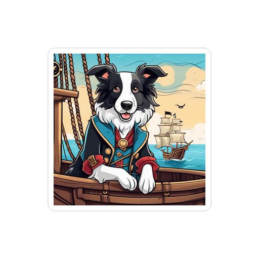 PugMug Custom Border Collie Sticker