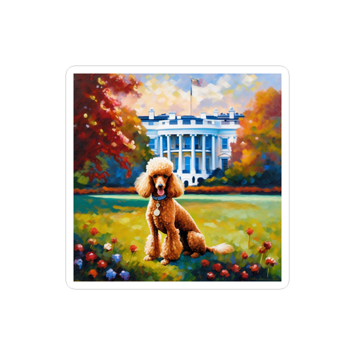 PugMug Custom Tan Poodle Sticker