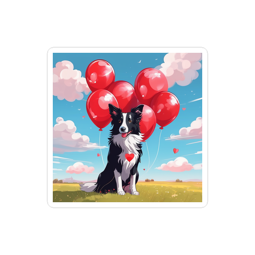 PugMug Custom Border Collie Sticker