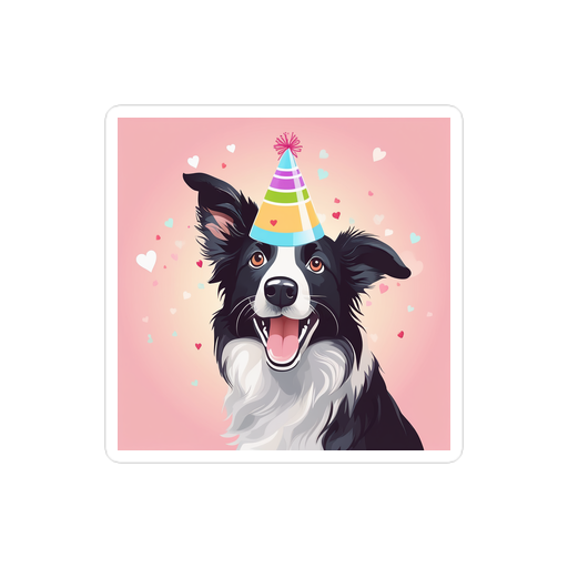 PugMug Custom Border Collie Sticker