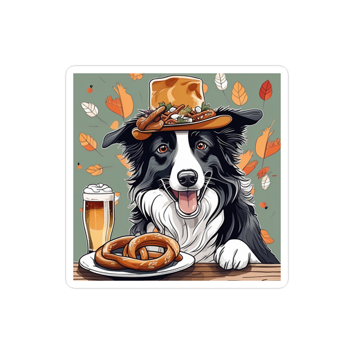 PugMug Custom Border Collie Sticker