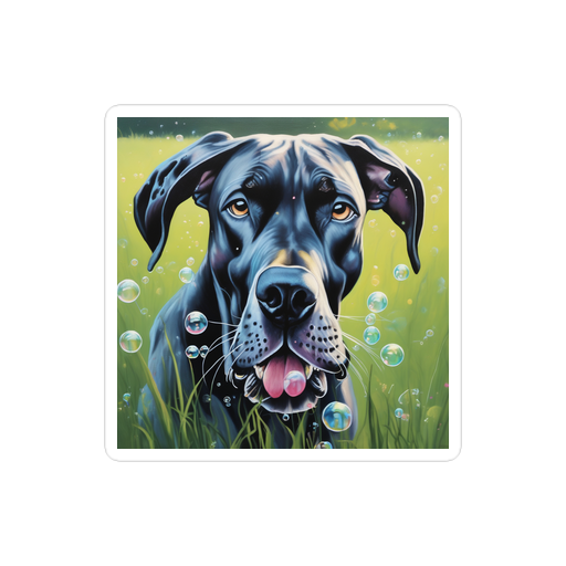 PugMug Custom Great Dane Sticker