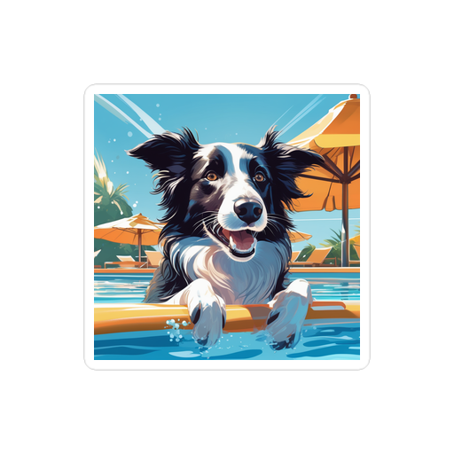 PugMug Custom Border Collie Sticker