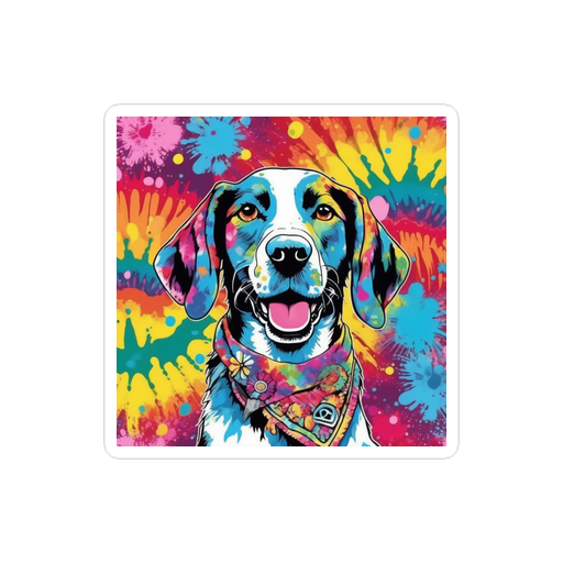 PugMug Custom Pointer Dog Sticker