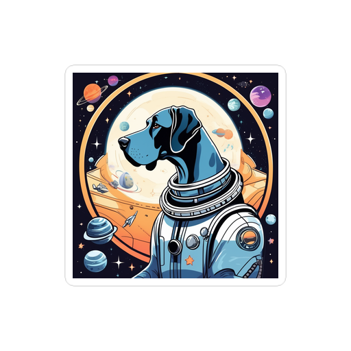 PugMug Custom Great Dane Sticker