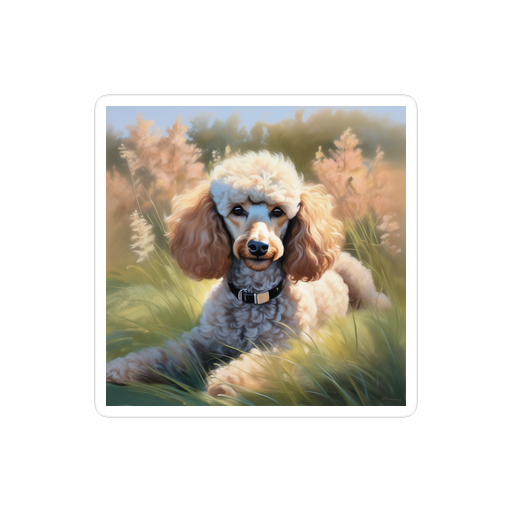 PugMug Custom Tan Poodle Sticker