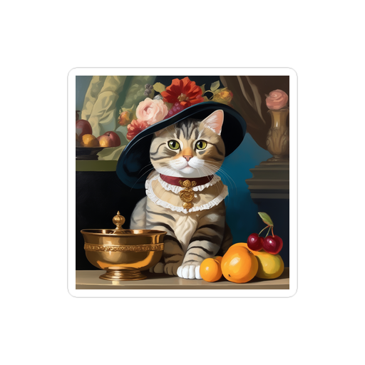 PugMug Custom Tabby British Shorthair Cat Sticker