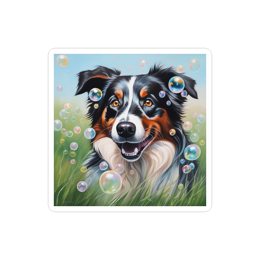 PugMug Custom Australian Shepherd Dog Sticker