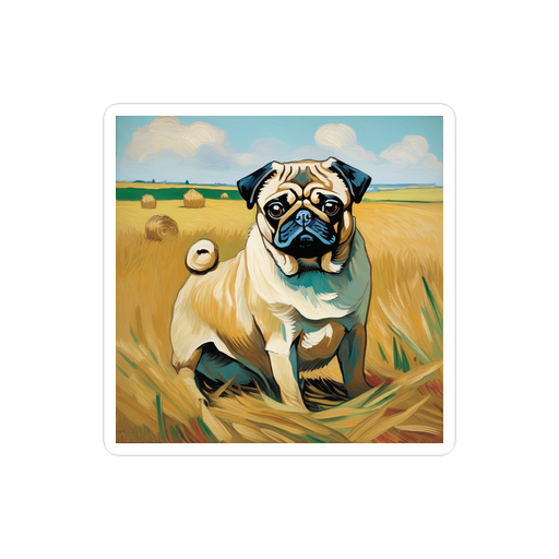PugMug Custom Pug Sticker