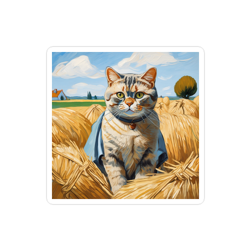 PugMug Custom Tabby British Shorthair Cat Sticker
