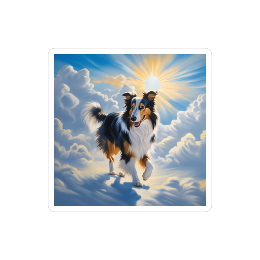PugMug Custom Collie Sticker
